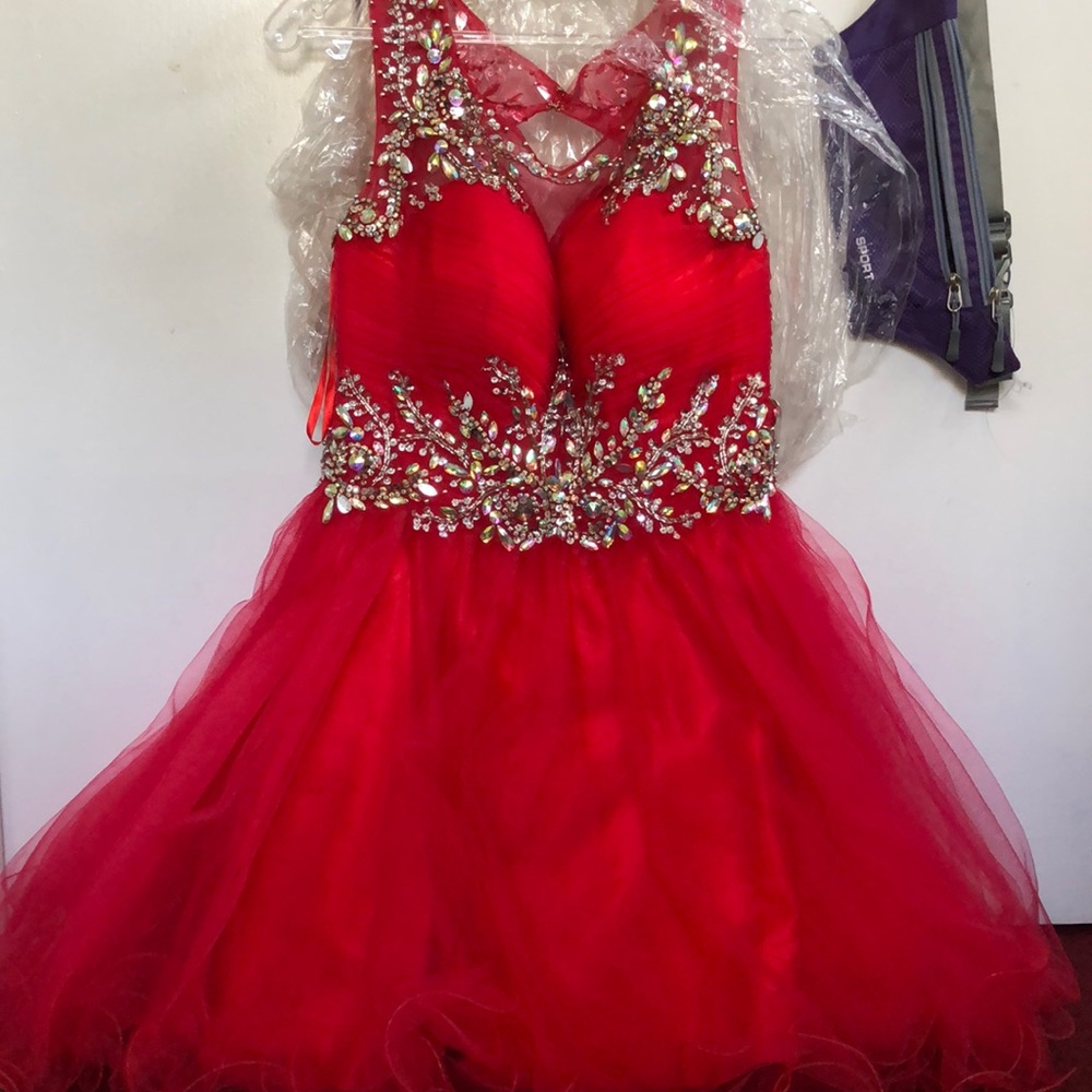Red homecoming dress